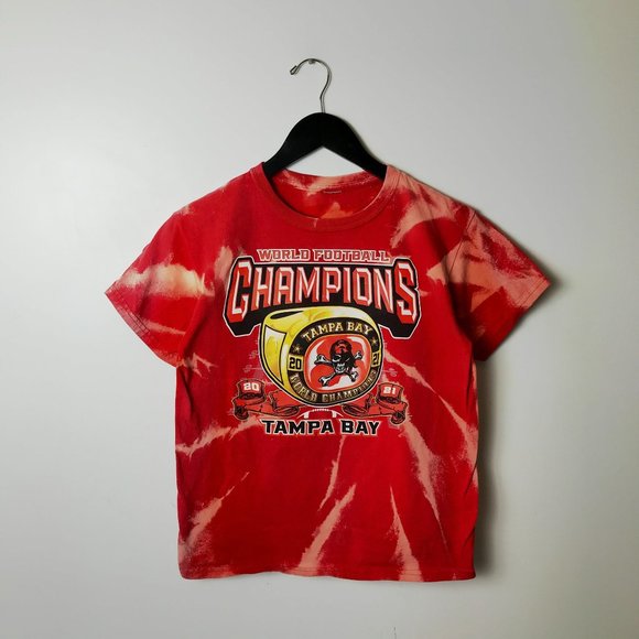 NFL Tops World Football Champions Tampa Bay T Shirt Sports Tie Dye